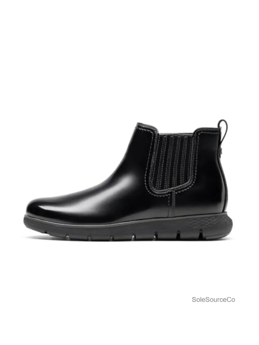 Men's Chelsea Boots Faux Leather Slip-On Ankle Dress Boots